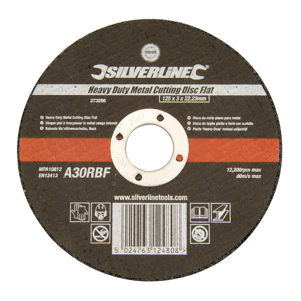 Heavy Duty Metal Cutting Disc Flat - 125 x 3 x 22.23mm