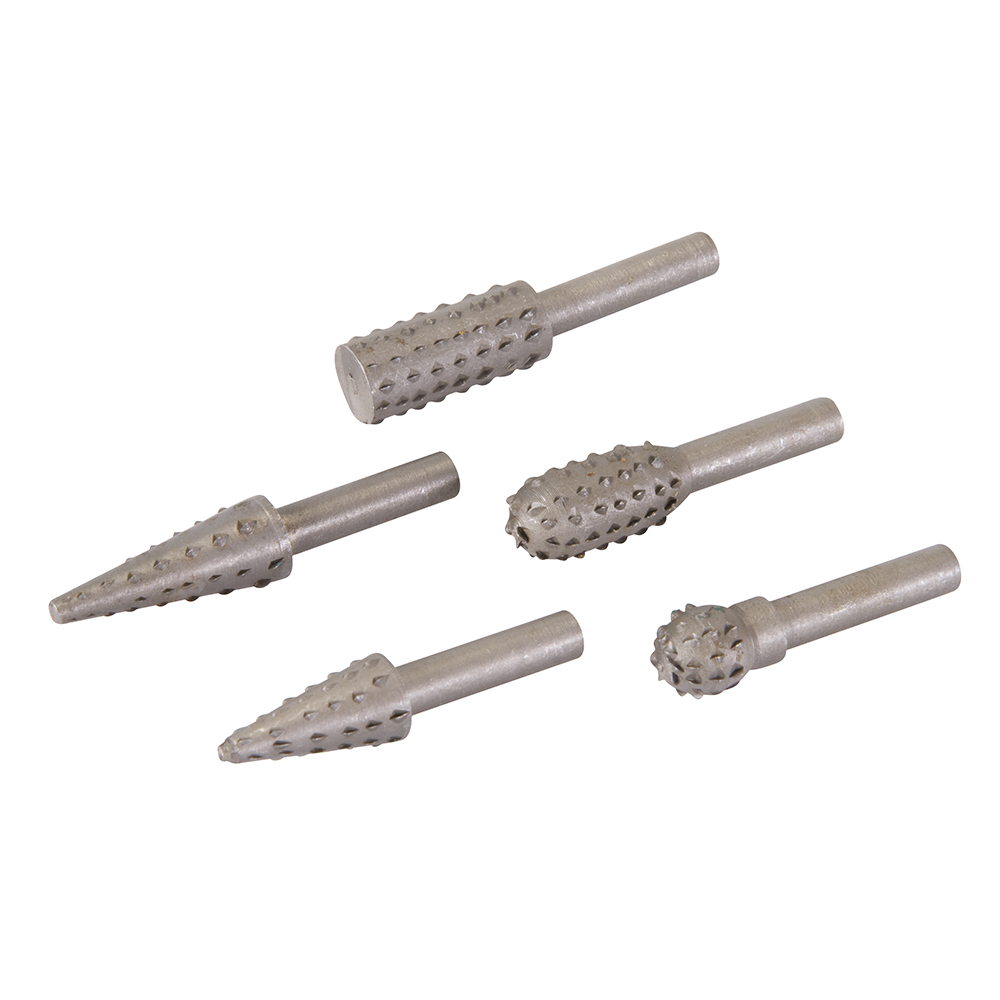 Rotary Rasp Set 5pce - 6.35mm Shank