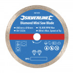 Diamond Mini Saw Blade - 85mm Dia - 10mm Bore