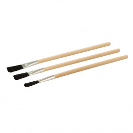 Flux Brushes 3pk - Wooden Handle