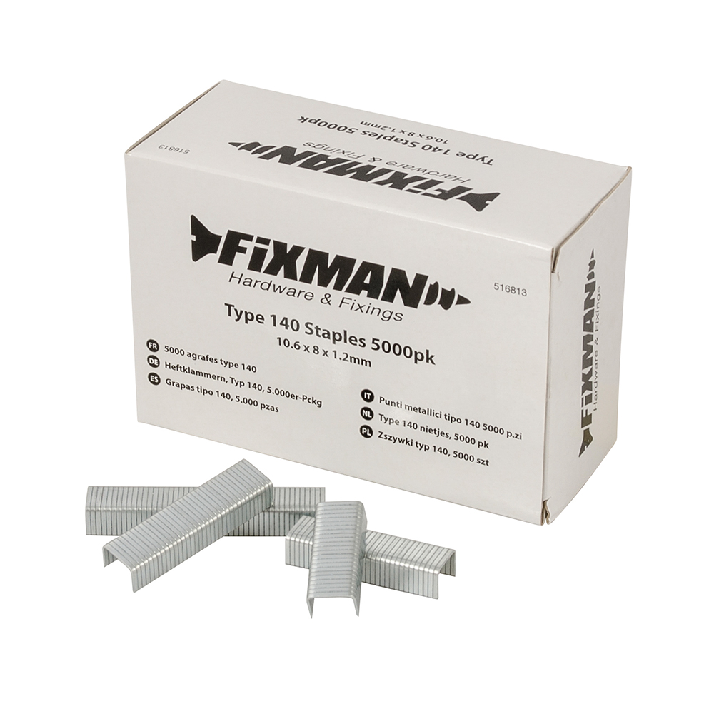 Type 140 Staples 5000pk - 10.55 x 8 x 1.26mm