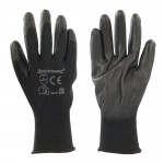 Black PU Palm Gloves - XL 10