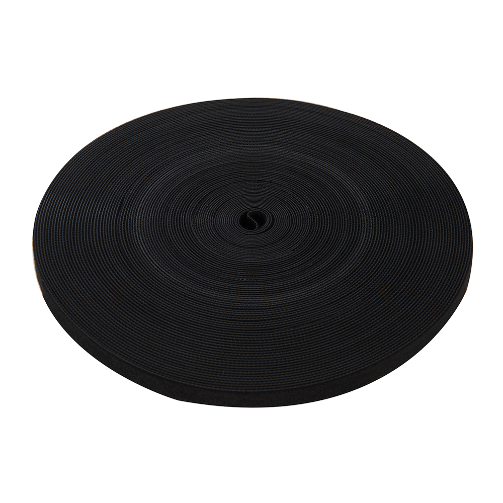 Self-Wrap Hook & Loop Tape Black - 13mm x 25m