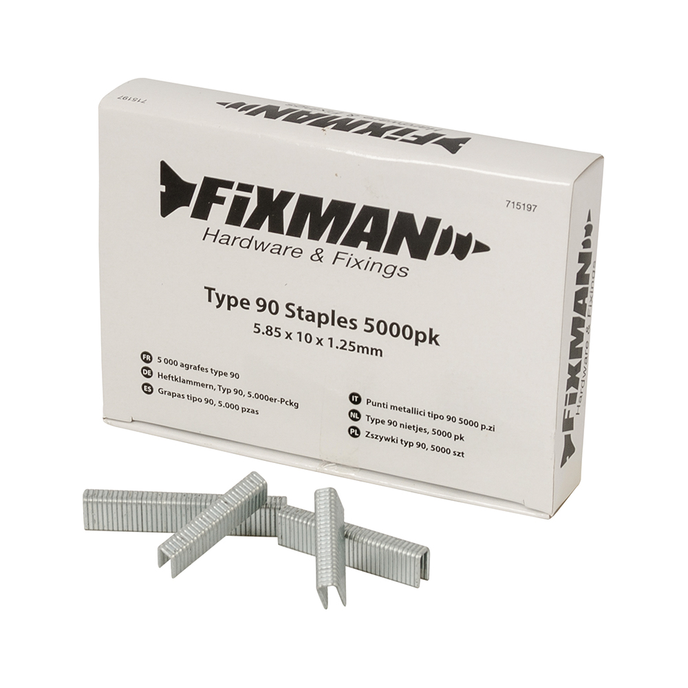Type 90 Staples 5000pk - 5.80 x 10 x 1.25mm