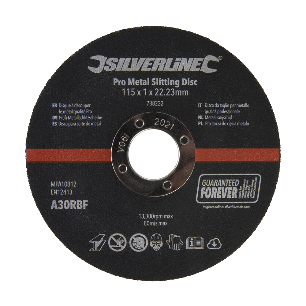 Pro Metal Slitting Disc 10pk - 115 x 1 x 22.23mm