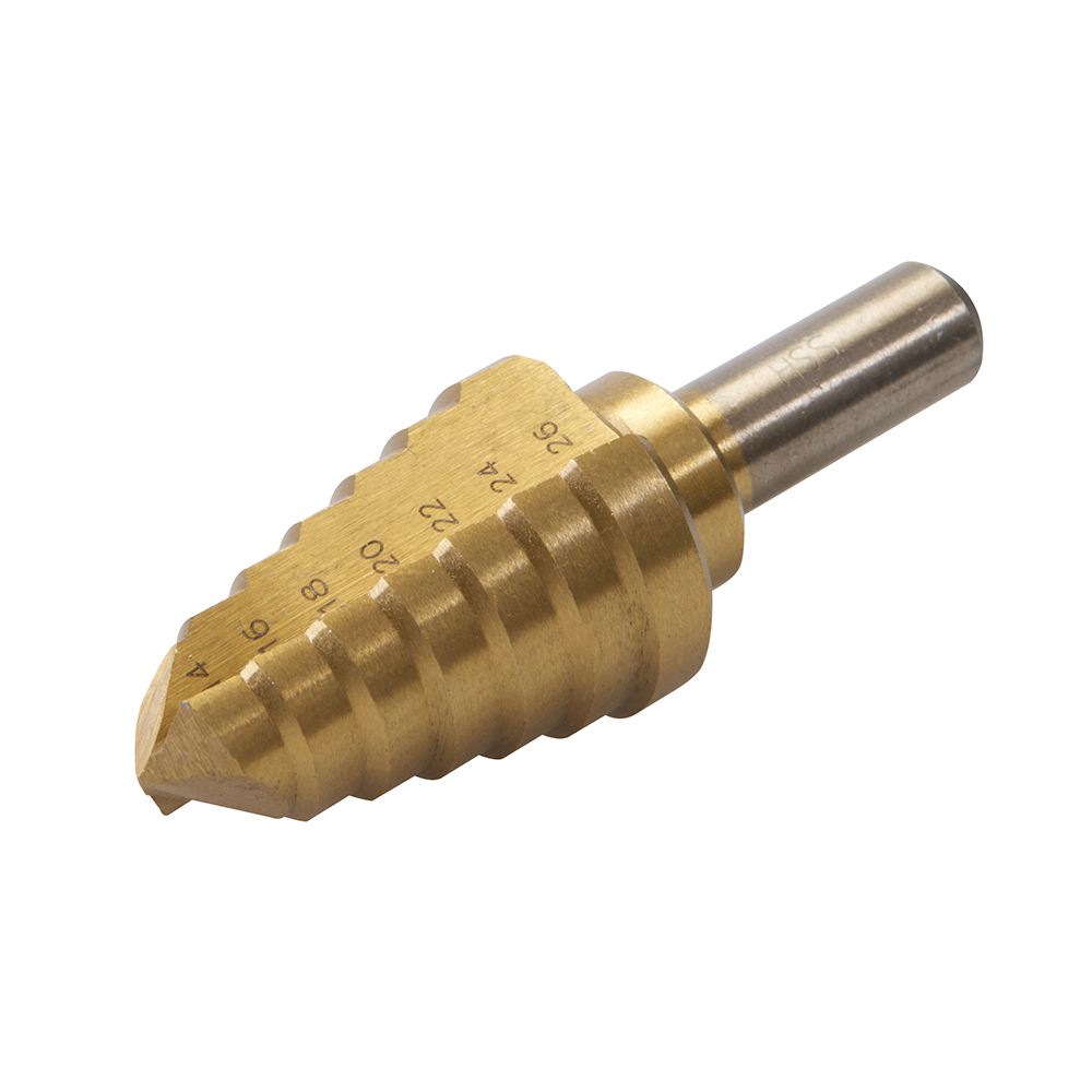 Titanium-Coated HSS Step Drill - 14 - 26mm