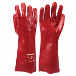 Red PVC Gauntlets - L 9