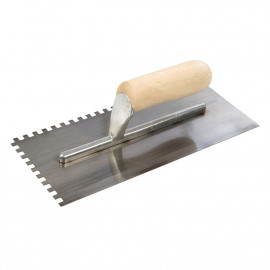 Adhesive Trowel Wood-Handle - 280 x 120mm - 6mm Te..