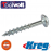 Kreg 25mm Loose Zinc Pocket-Hole Screws Washer Head Coarse - No.8 x 1" 100pk