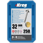 Kreg Zinc 32mm Pocket-Hole Screws Washer Head Coarse - No.8 x 1-1/4" 250pk