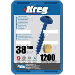 Kreg Blue-Kote™ Pocket-Hole Screws Washer Head Coarse - No.8 x 1-1/2" 1200pk