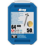 Kreg S/Steel Pocket-Hole Screws Washer Head Coarse - 2-1/2" 50pk