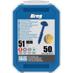 Kreg Blue-Kote™ Pocket-Hole Screws Washer Head Coarse - No.8 x 2" 50pk